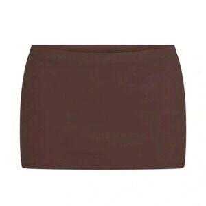 Skims Swim Micro Mini Skirt - Cocoa Brown Size 3X New with Tags